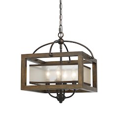 60W X 4 Semi-Flush Pendant