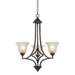 60W X 3 Metal 3 Light Chandelier