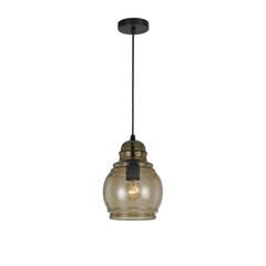 60W Teramo Rippled Glass Pendant (Edison Bulb Not Included)