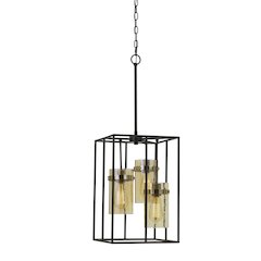 60W X 3 Cremona Glass Pendant Fixture (Edison Bulbs Not Included)