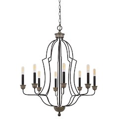 60W X 8 Lebrija Metal Chandelier (Edison Bulbs Not Included)