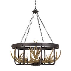 Angelo 60W X 8 Metal Antler Chandelier