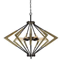 Malounta 60W X 9 Metal Chandelier  (Edison Bulbs Not Included)