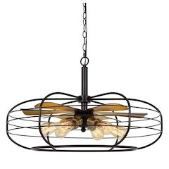 Margo 60W X 6 Metal Chandelier (Edison Bulbs Not Included)