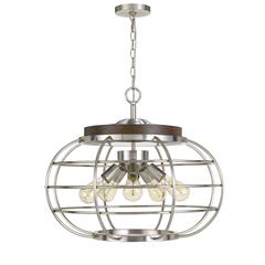 Liberty Metal Chandelier (Edison Bulbs Not Included)