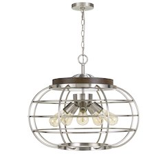 Liberty Metal Chandelier (Edison Bulbs Not Included)