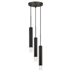 Troy Integrated Led Dimmable Hexagon Aluminum Casted 3 Lights Pendant