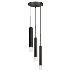 Troy Integrated Led Dimmable Hexagon Aluminum Casted 3 Lights Pendant