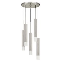Troy Integrated Led Dimmable Hexagon Aluminum Casted 5 Lights Pendant