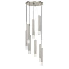 Troy Integrated Led Dimmable Hexagon Aluminum Casted 8 Lights Pendant