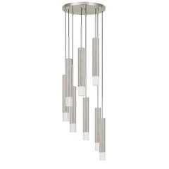 Troy Integrated Led Dimmable Hexagon Aluminum Casted 8 Lights Pendant