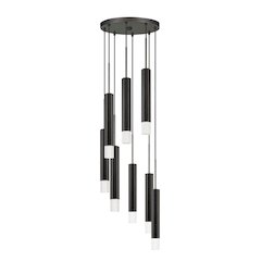Troy Integrated Led Dimmable Hexagon Aluminum Casted 8 Lights Pendant