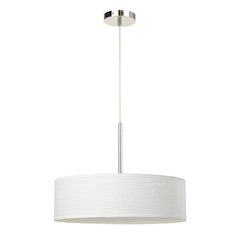 Led 18W Dimmable Pendant With Diffuser And Hardback Fabric Shade