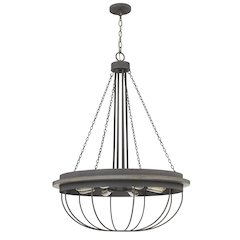 60W x 8 Nixa metal chandelier (Edison bulbs NOT included)