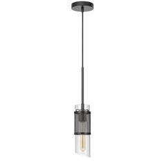 60W Savona double layer glass/metal mini pendant with mesh metal shade