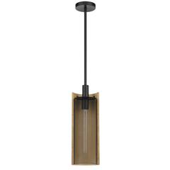 Wigan Robber Wood Drop Pendant With Mesh Shade