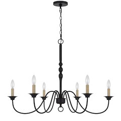 60W X 6 Marino Metal Chandelier