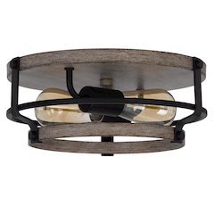 60W X 2 Clarita Metal Semi Flush Mount Fixture