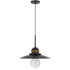 60W Mineola Metal Mini Pendant With Burlap Design