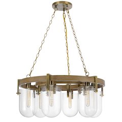 Stovall 60W X 6 Metal/Glass Chandelier