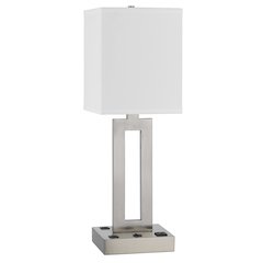 Sarnia Metal Desk Lamp With 1 Outlet And 2 Usb Charging Ports