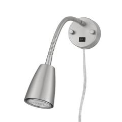 6W Led Gooseneck Bedside Reading Light (3K, 6W Gu10 Bulb Included)