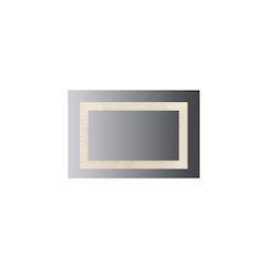 LED Lighted Mirror inset Glass Style, 36" X 24" With Easy Cleat System