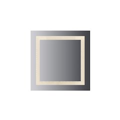 LED Lighted Mirror inset Glass Style, 36" X 36" With Easy Cleat System
