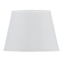 Hardback White Faux Silk Shade