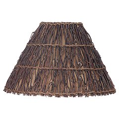 Round Hard Back Twig Shade