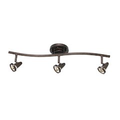 20W Intergrated LED serpentine rail fixture. 1660 lumen, 3300K. Fixture comes with a pair of 4" and 8" extension poles