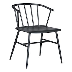 Lincoln All Metal Chair in Black Finish