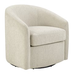 Bella Swivel Chair in Linen Fabric