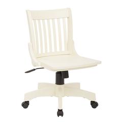 Deluxe Armless Wood Bankers Chair