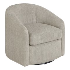 Bella Swivel Chair in Marble Fabric