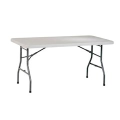 Light Grey, Folding Table, Quality Build, Durable Wood Frame