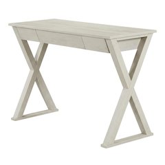 Wooden Desk in Natural Finish, Spacious Work Surface