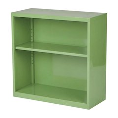 Steel bookcase for home storage with steel construction and lightweight design