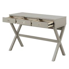 Wood Finish Desk in Natural Oak Finish for Home Office