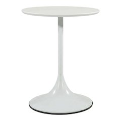 White, Side Table, Quality Build, Durable Wood Frame