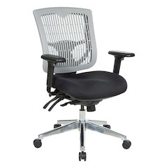 Contoured Grey Plastic Back Manager's Chair , 97898CGY-30