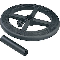 Stool Kit with Adjustable 19" Diameter Black Nylon Foot ring