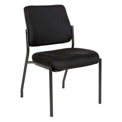 Stackable Visitor’s Chair Black Padded Seat Armless, 83720-231