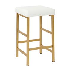 26" Gold Backless Stool