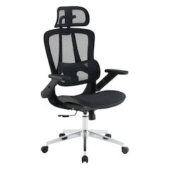 Black Matrix Seat and Back Manager’s Chair, Adjustable Headrest