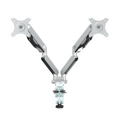 Double Monitor Arm 17"-30" in Silver Finish, A2MAD1730-SV