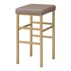 30" Gold Backless Stool
