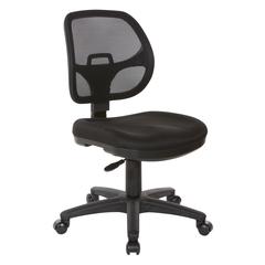 Mesh Screen Back Task Chair with Fabric Seat
