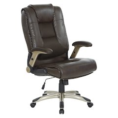 Exec Bonded Lthr Office Chair, Espresso / Cocoa