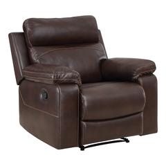 Bryson Recliner With Espresso Faux Leather, BYS-BPU1
